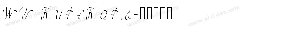 WW KuteKats字体转换